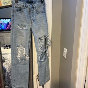 Aeropostale Light Blue Ripped Jeans